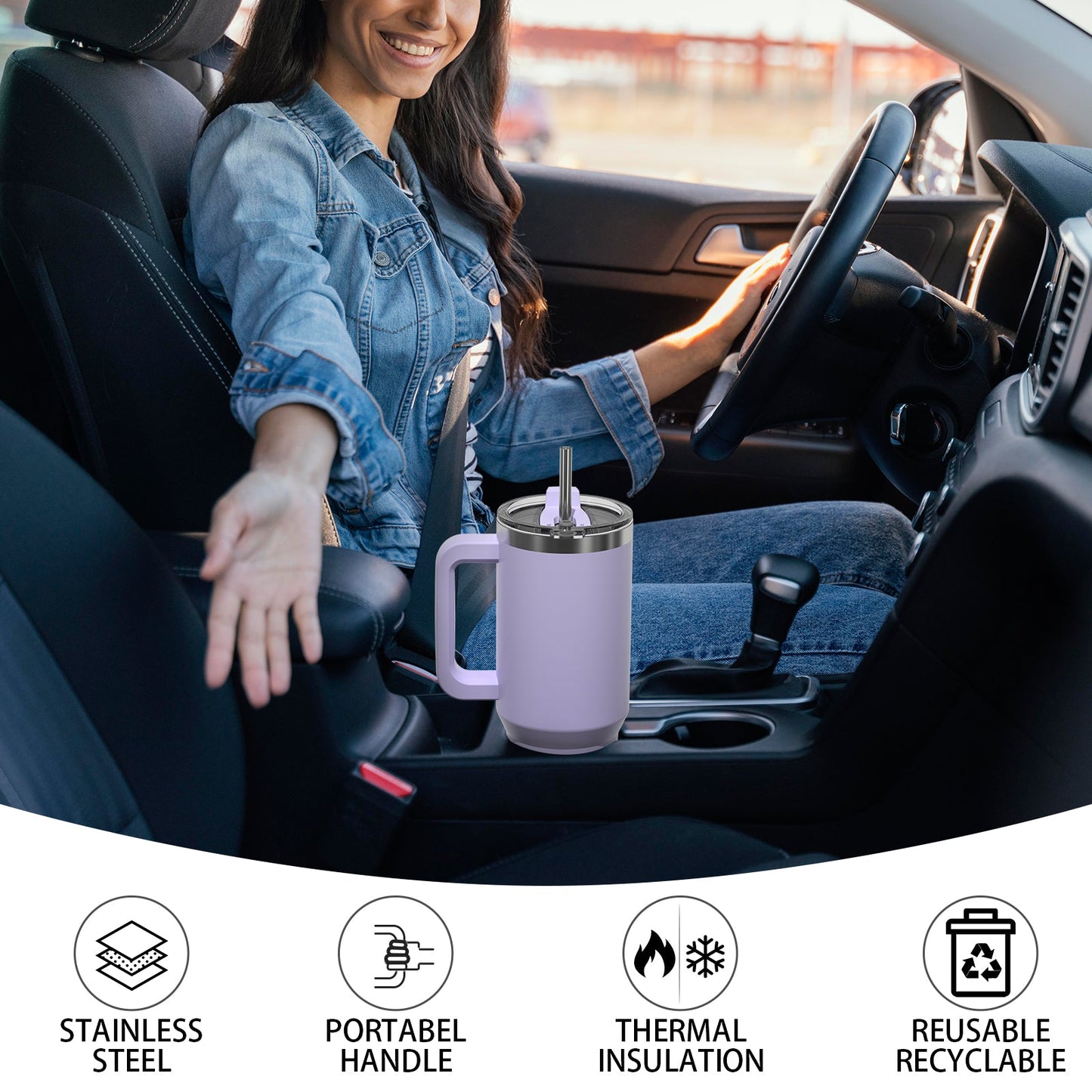 HydroDay™ XL — Vaso Térmico 1,2L con Canuta