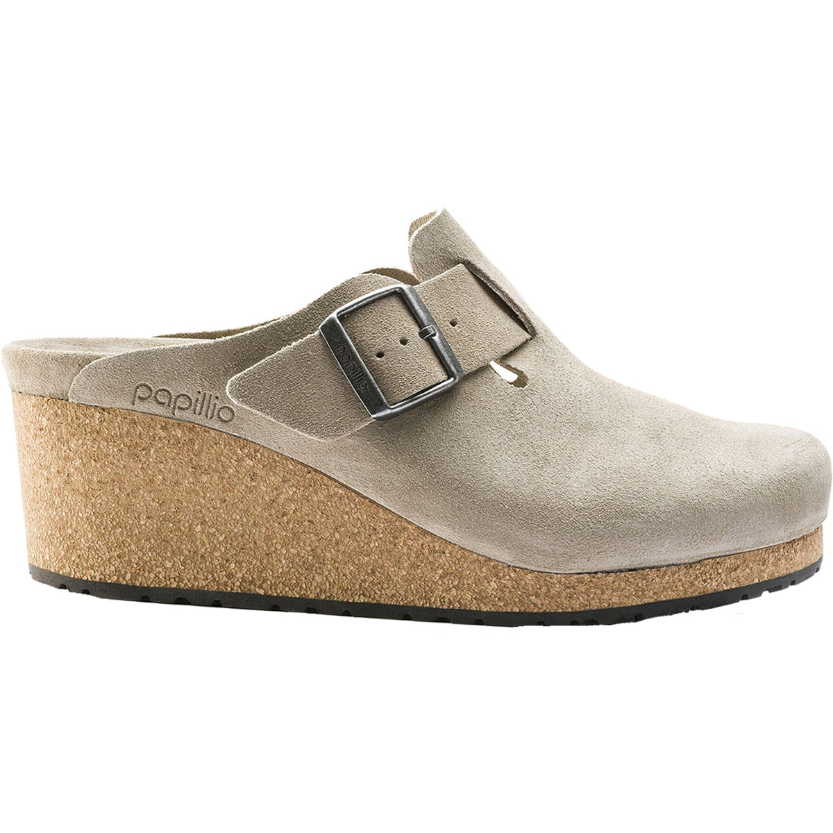 Women's Birkenstock Papillio Fanny Taupe Suede