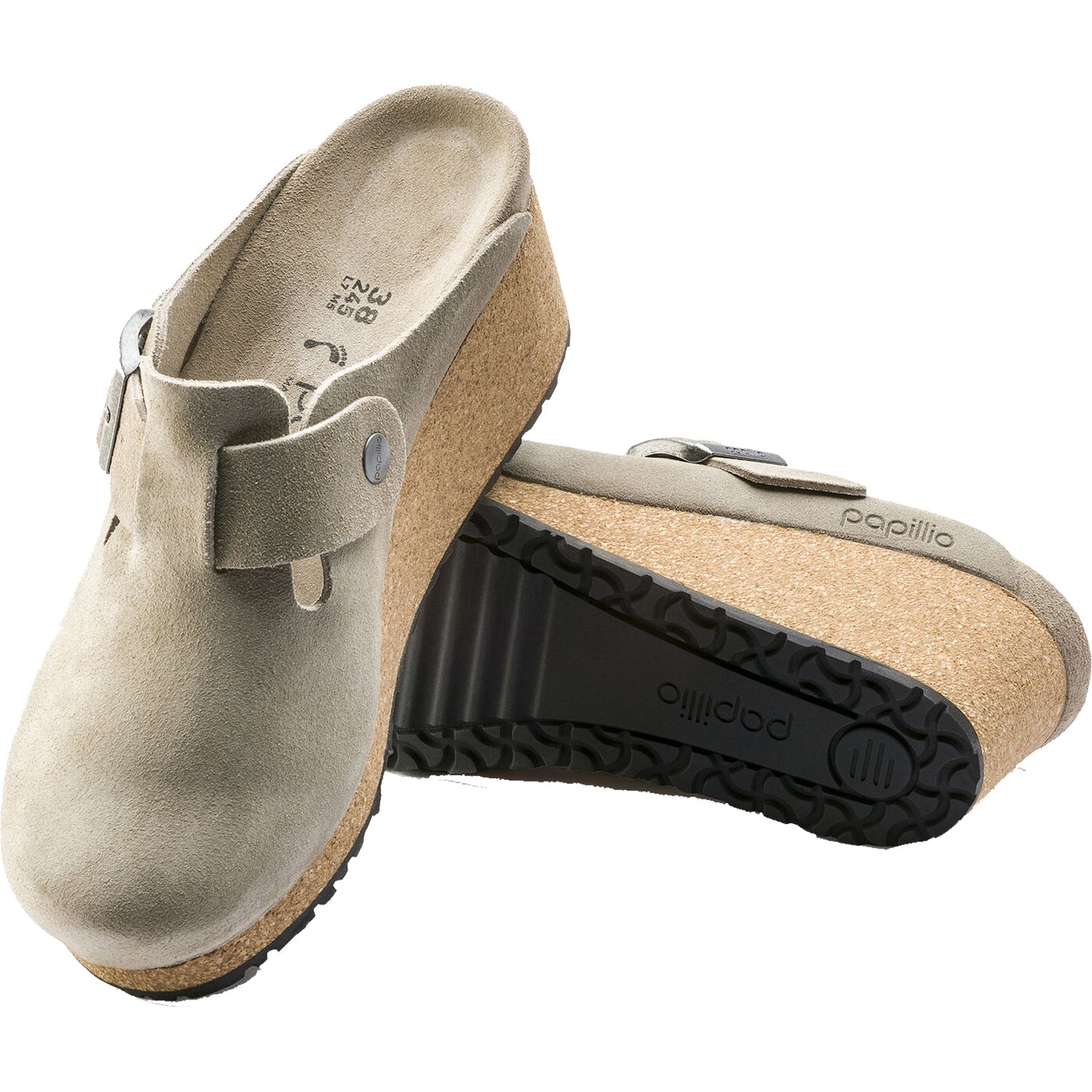 Women's Birkenstock Papillio Fanny Taupe Suede