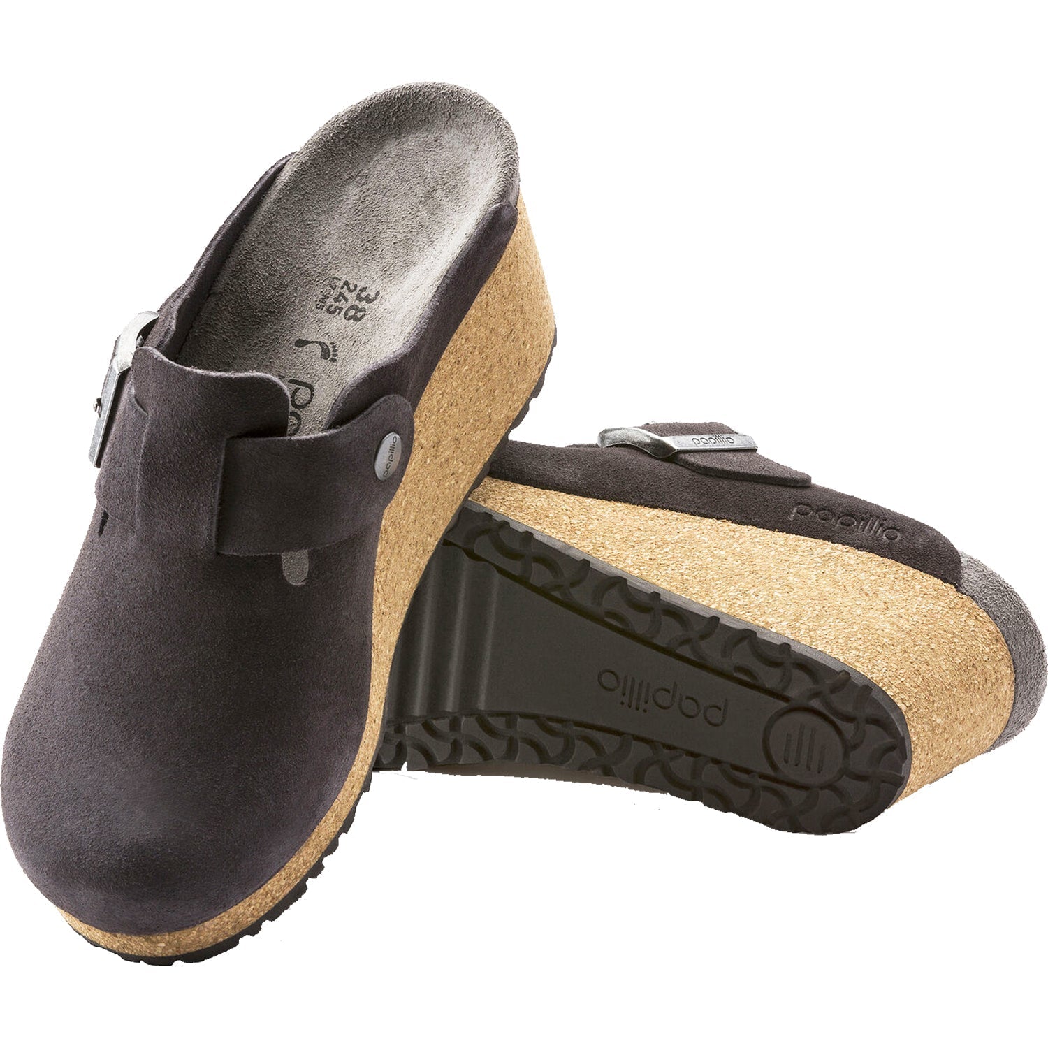 Women's Birkenstock Papillio Fanny Anthracite Suede