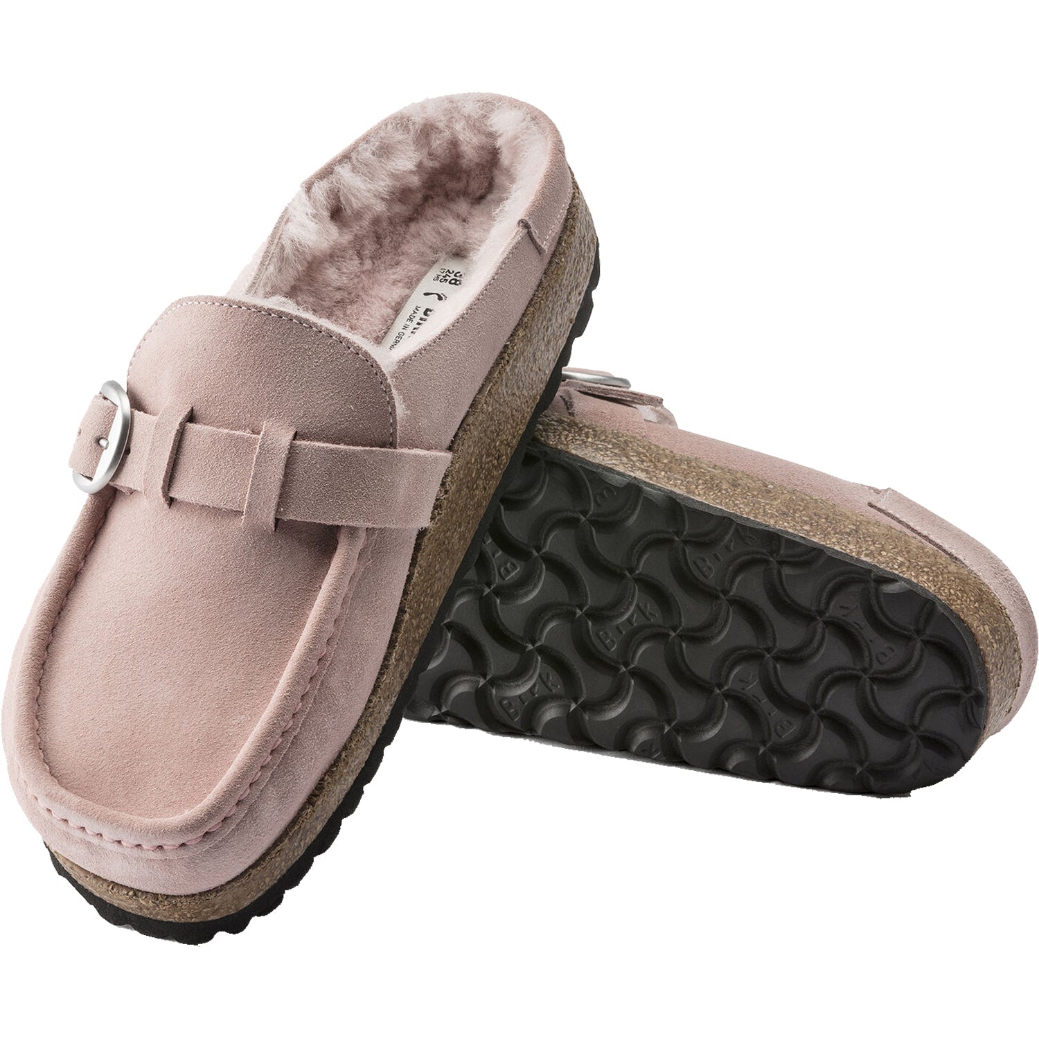 Women's Birkenstock Buckley Shearling Soft Pink Suede