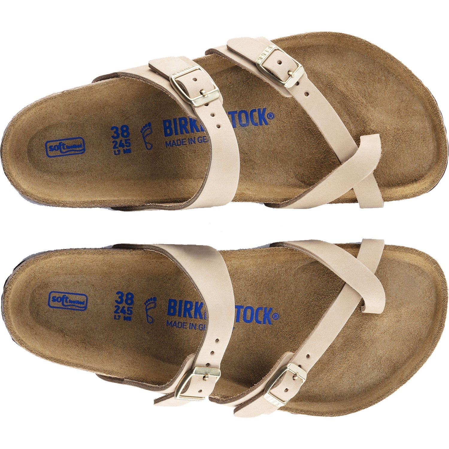 Women's Birkenstock Mayari Soft Footbed Sandcastle Nubuck