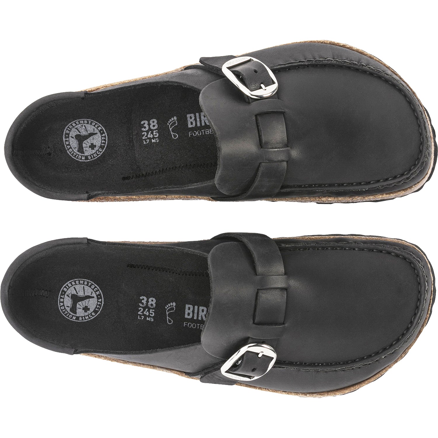 Women's Birkenstock Buckley Black Oiled Nubuck Leather