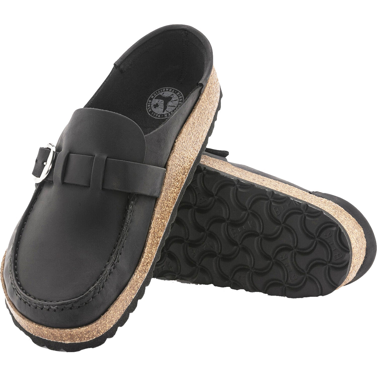 Women's Birkenstock Buckley Black Oiled Nubuck Leather