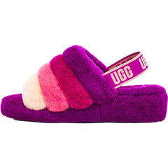 Women's UGG Fluff Yeah Slide Berrylicious Multi Sheepskin