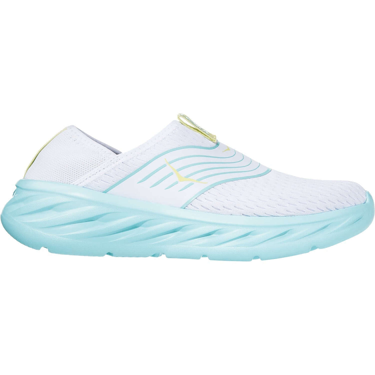 Women's Hoka One One Ora Recovery Shoe White/Blue Tint Mesh