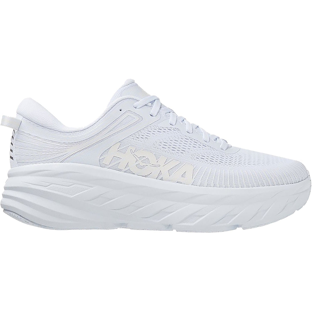 Women's Hoka One One Bondi 7 White/White Mesh