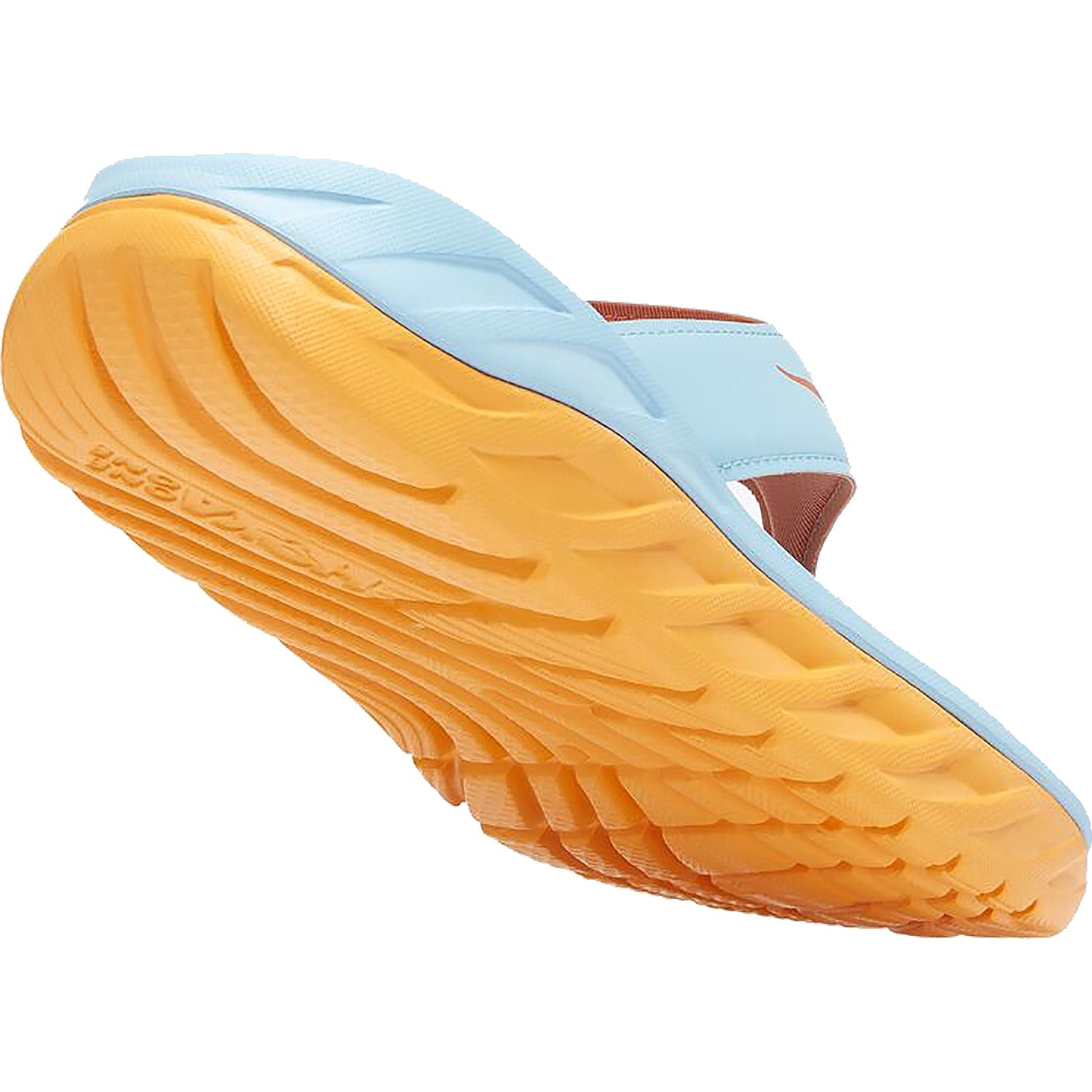 Women's Hoka Ora Recovery Flip Summer Song/Amber Yellow Fabric