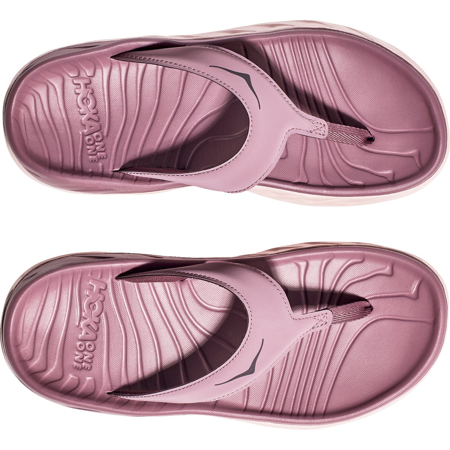 Women's Hoka Ora Recovery Flip Wistful Mauve/Peach Fabric