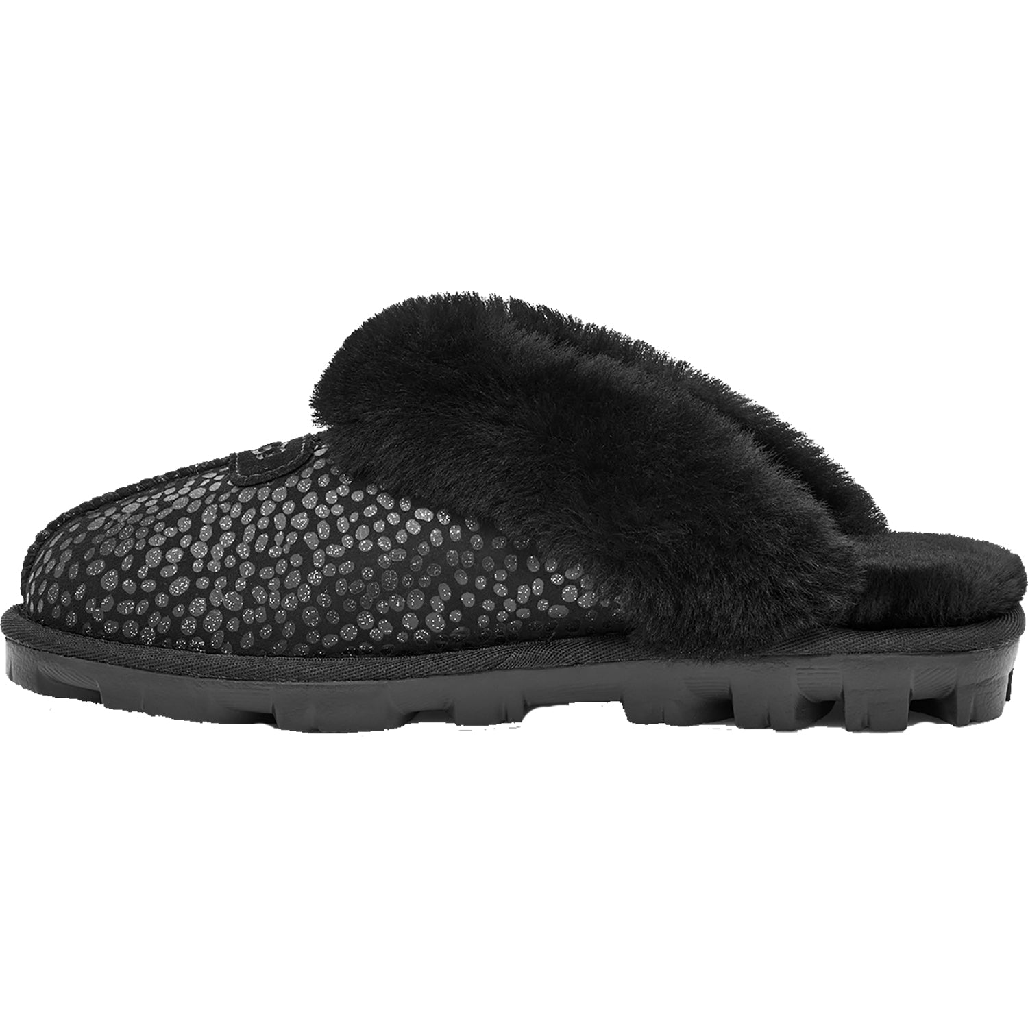 Women's UGG Coquette Sparkle Spots Black Sheepskin