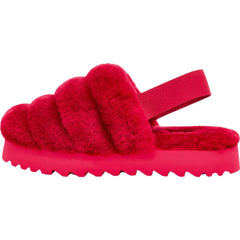 Women's UGG Super Fluff Ribbon Red Sheepskin