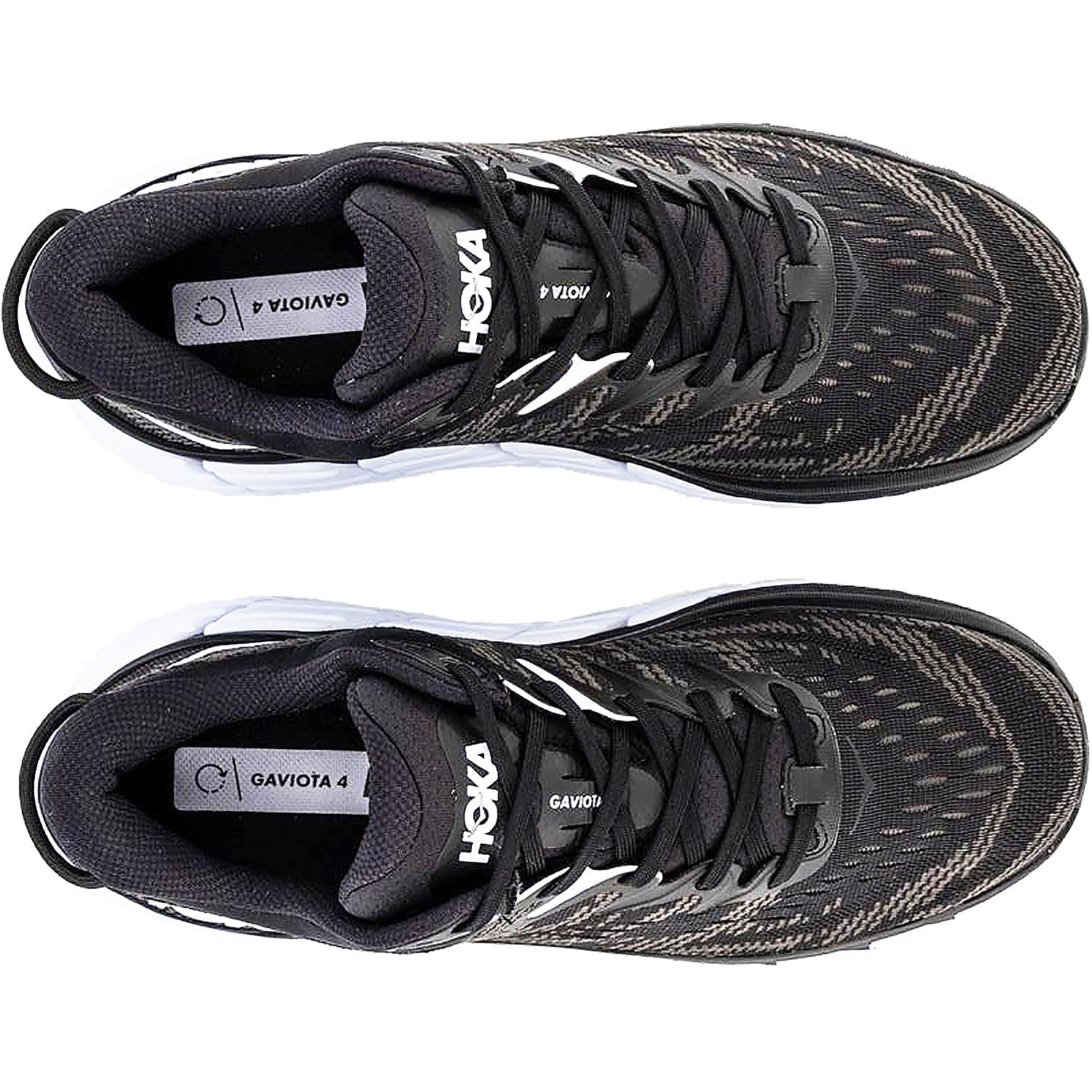 Women's Hoka Gaviota 4 Black/White Mesh