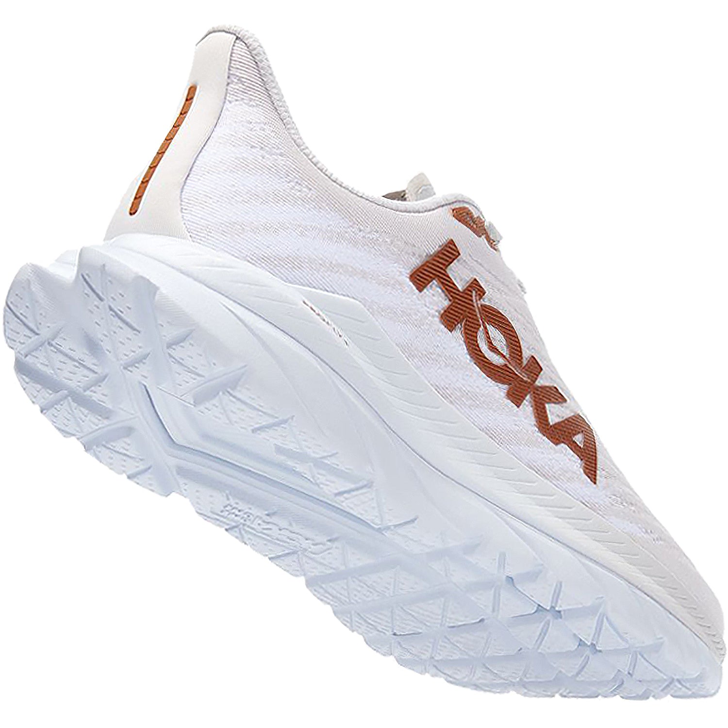 Women's Hoka Mach 5 White/Copper Mesh