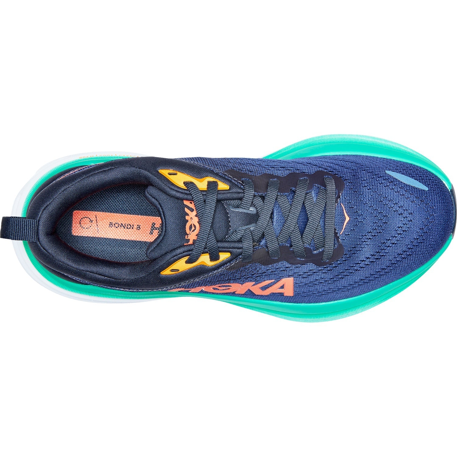 Women's Hoka Bondi 8 Outer Space/Bellwether Blue Mesh