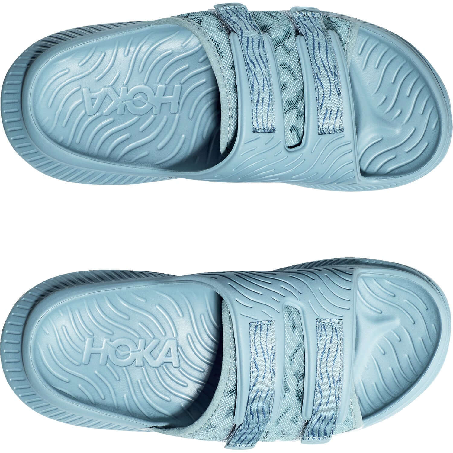 Unisex Hoka Ora Luxe Stone Blue/Blue Steel EVA