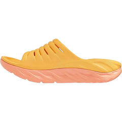 Unisex Hoka Ora Recovery Slide Amber Yellow/Shell Coral EVA