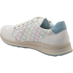 Women's Ara Oleanna Cream/Multi/Aqua Leather