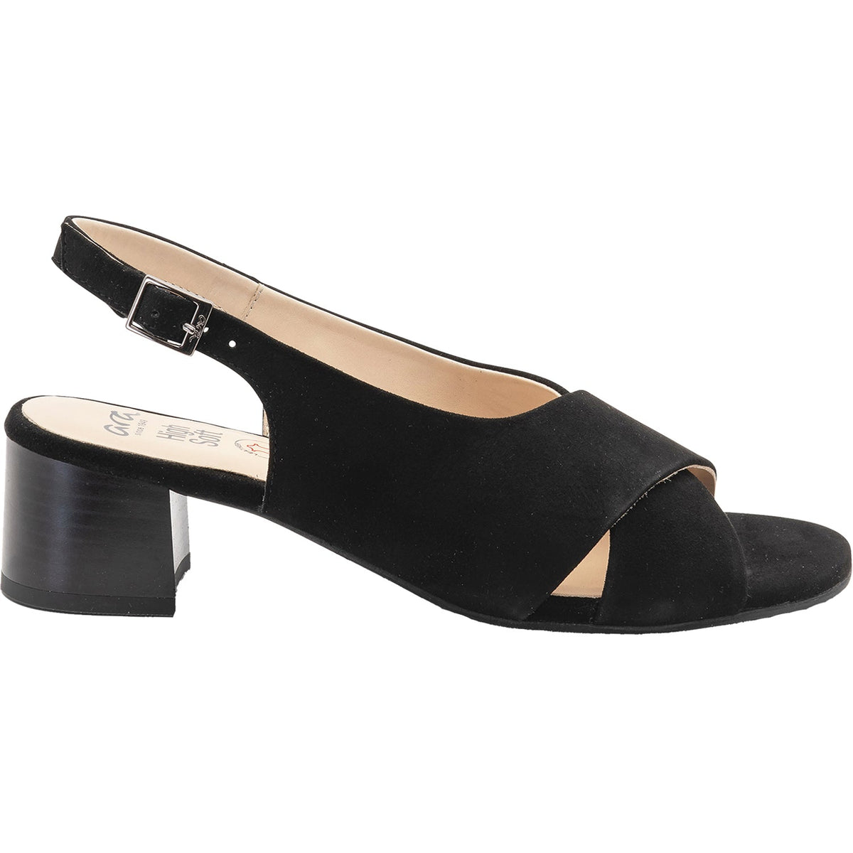 Women's Ara Petunia Black Kid Suede