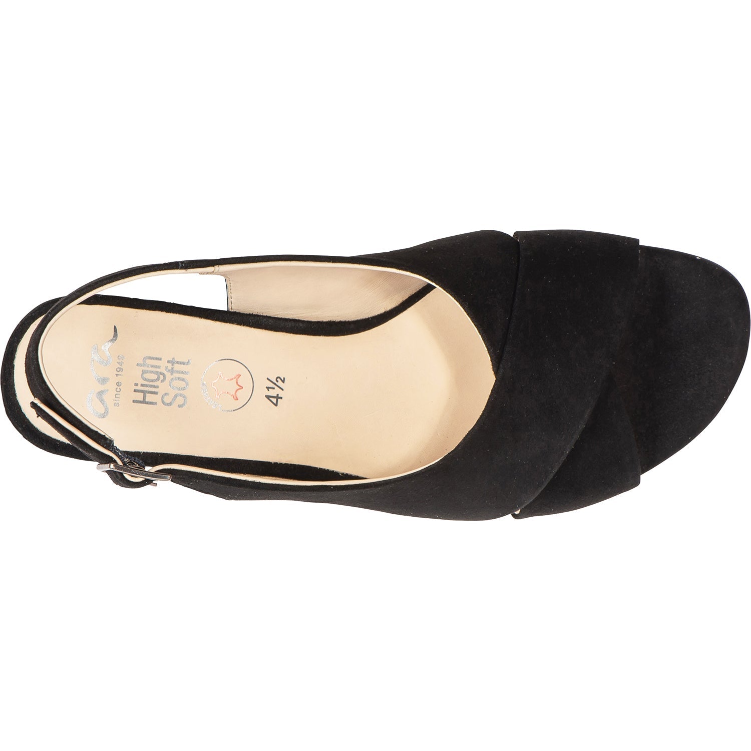 Women's Ara Petunia Black Kid Suede