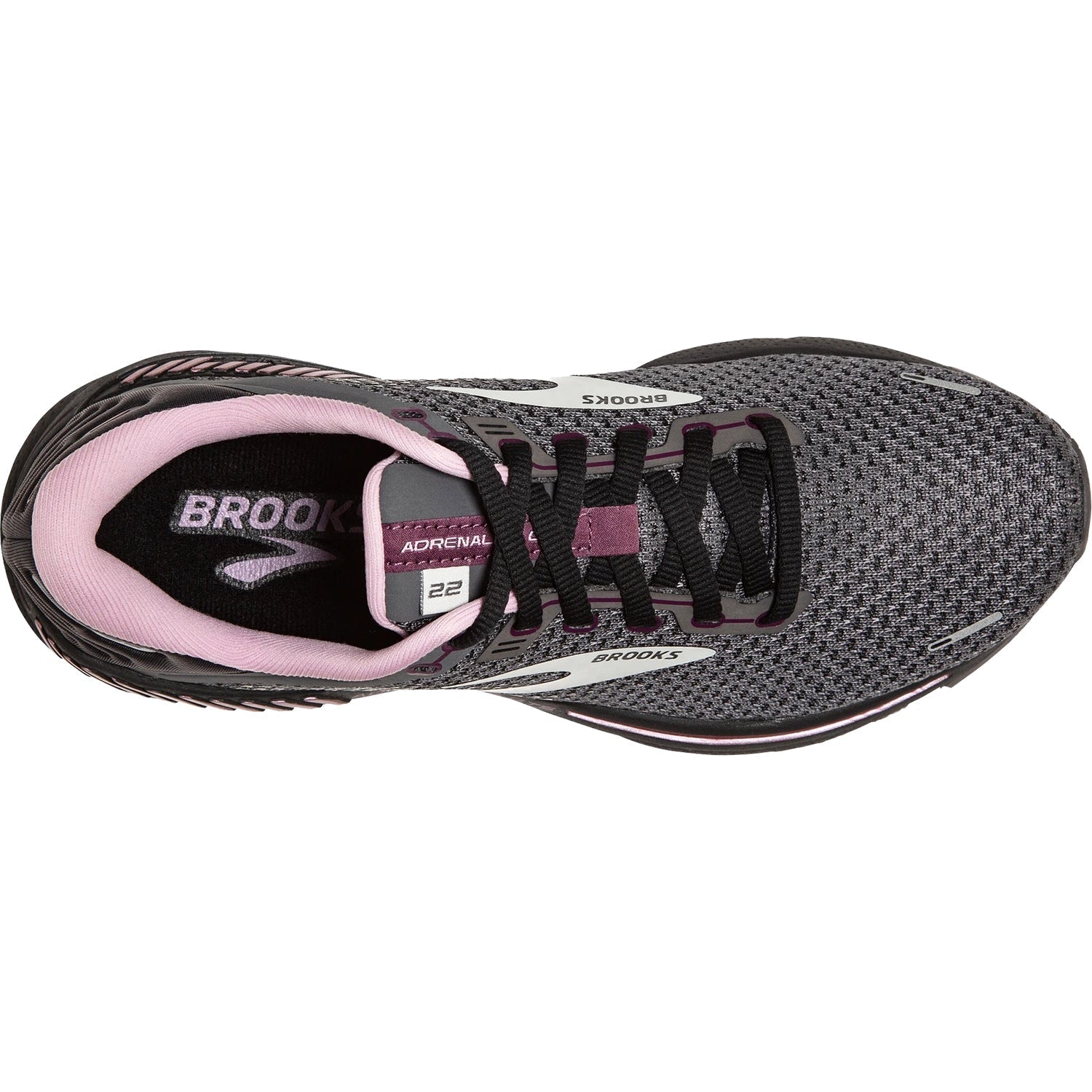 Women's Brooks Adrenaline GTS 22 Pearl/Black/Metallic Mesh