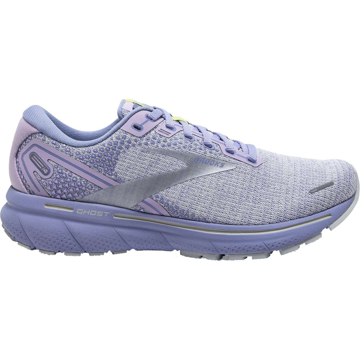 Women's Brooks Ghost 14 Lilac/Purple/Lime Mesh