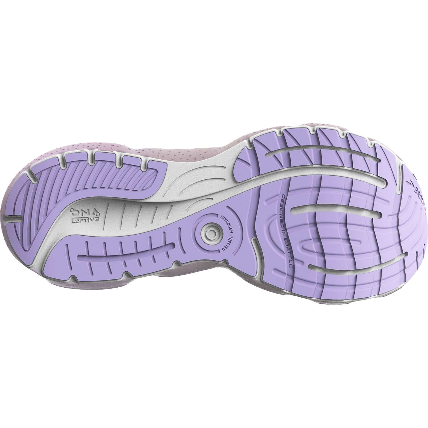 Women's Brooks Glycerin 20 White/Orchid Mesh