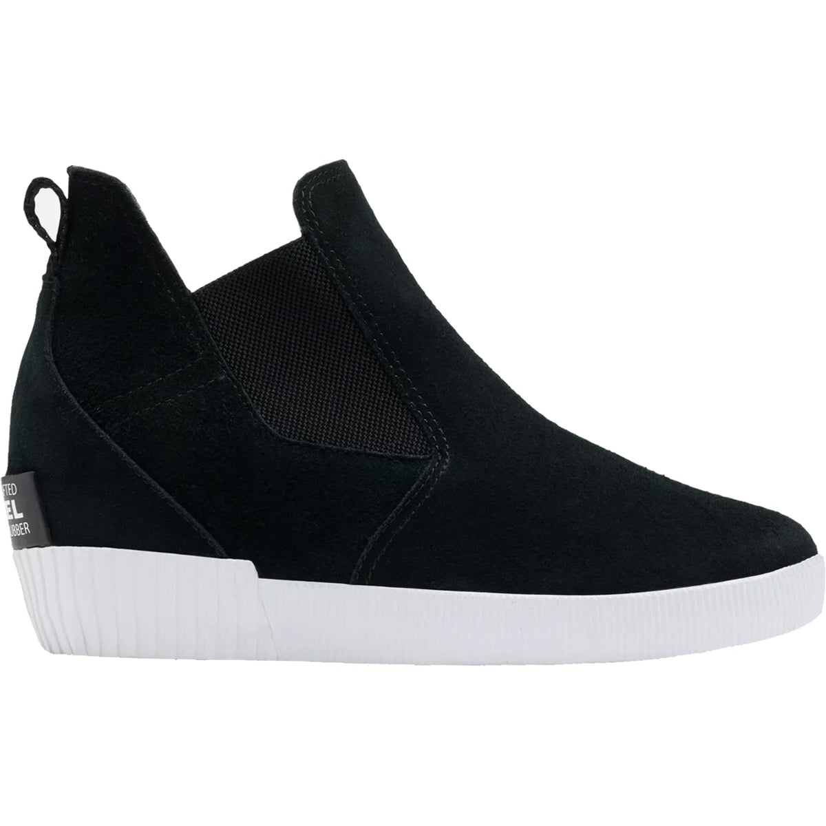 Women's Sorel Out 'N About Slip-On Wedge Black Suede