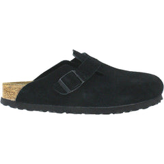 Unisex Birkenstock Boston Soft Footbed Black Suede