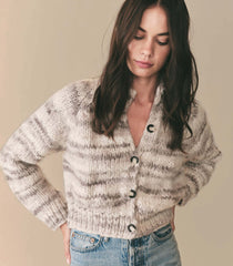 NEWBURY CARDIGAN -- BIRCH BARK SPACE DYE | FALL 23