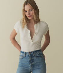 VIENNE SILK TEE -- CREAM | SPRING 24