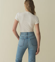 VIENNE SILK TEE -- CREAM | SPRING 24