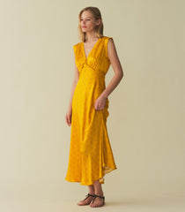 TAHLIA DRESS -- GOLDENROD HILLSIDE HEATHER | SPRING 24