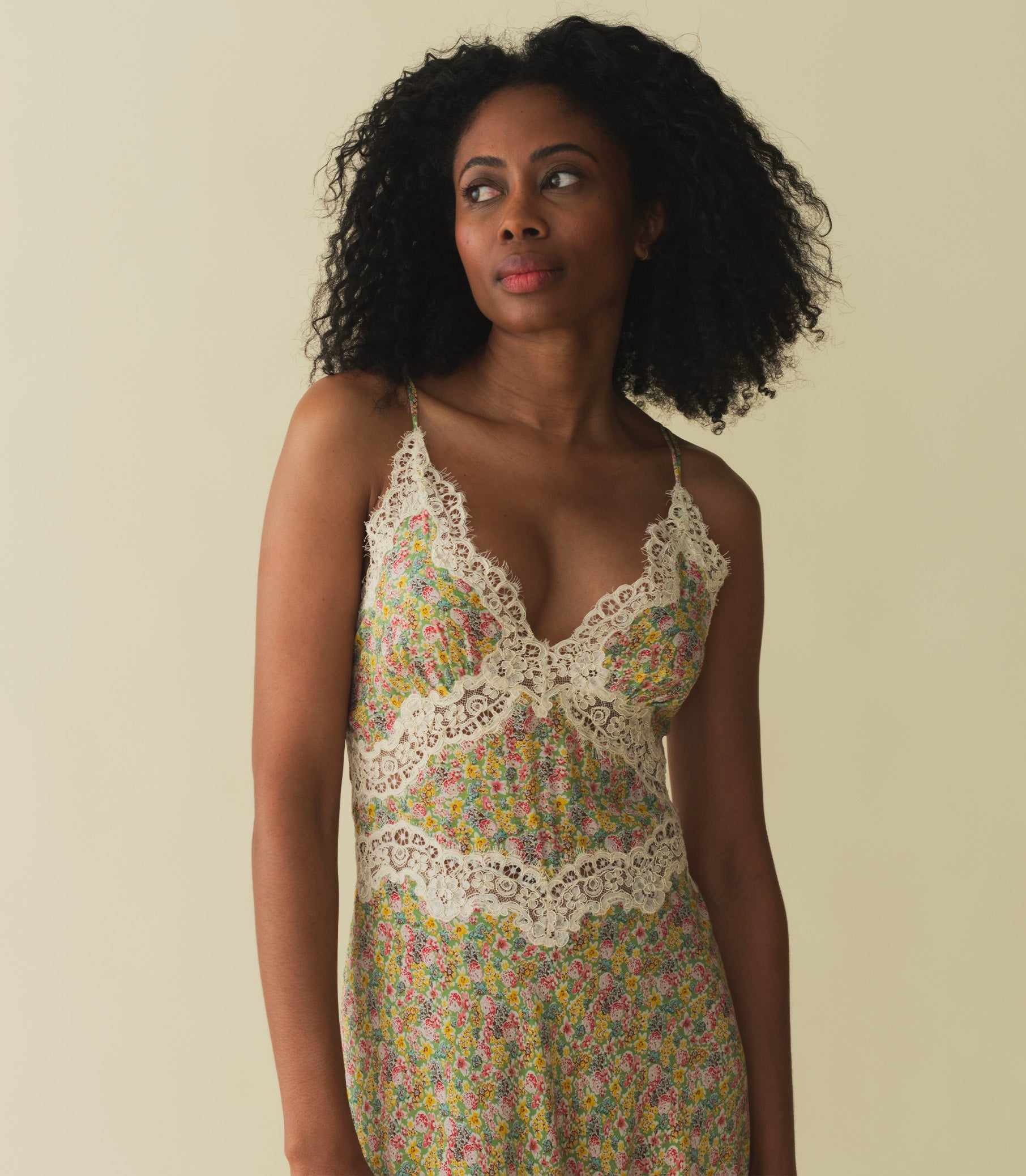 VENUS DRESS -- CHRYSANTHEMUM SKY FLORAL | SPRING 24