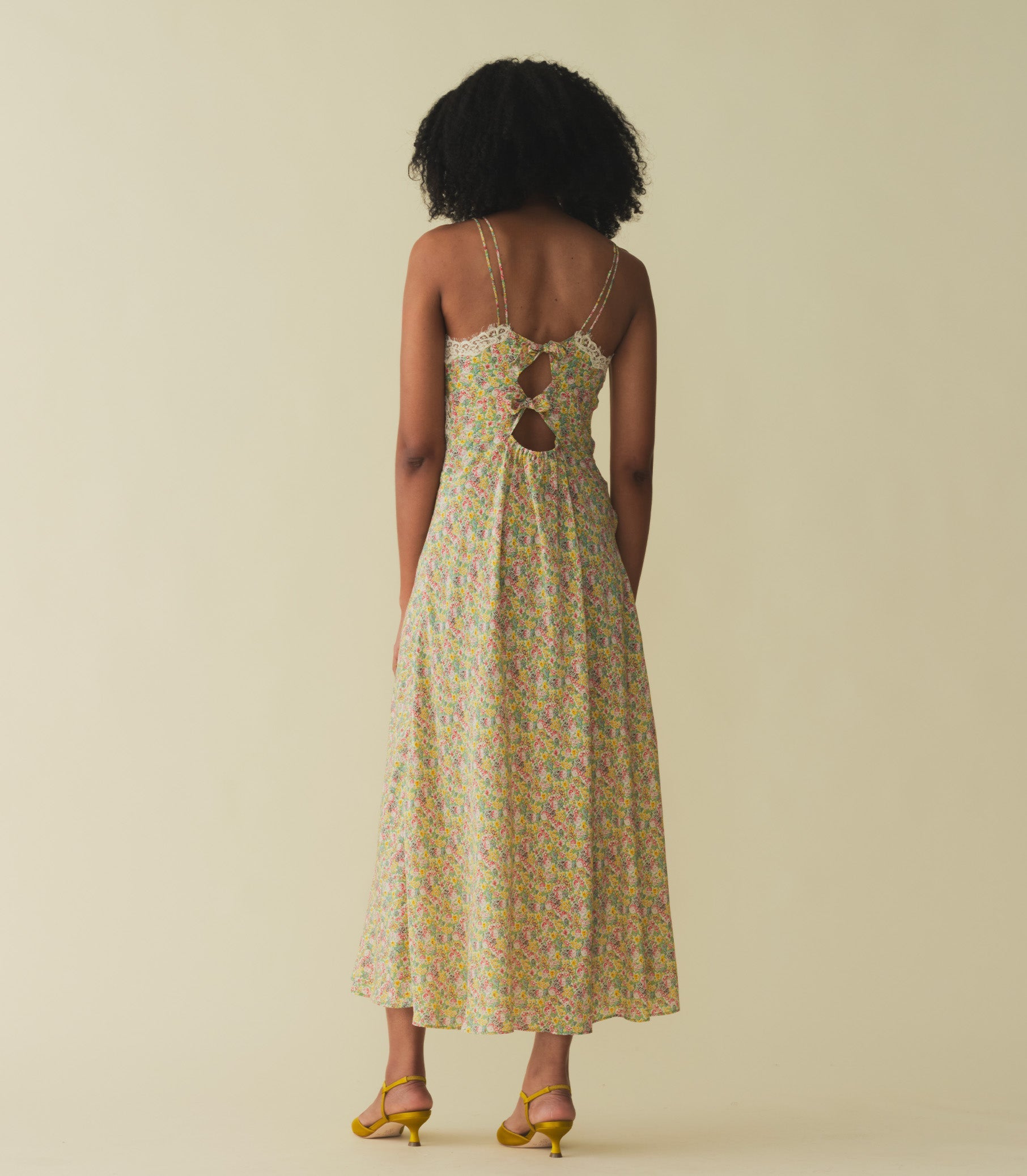 VENUS DRESS -- CHRYSANTHEMUM SKY FLORAL | SPRING 24