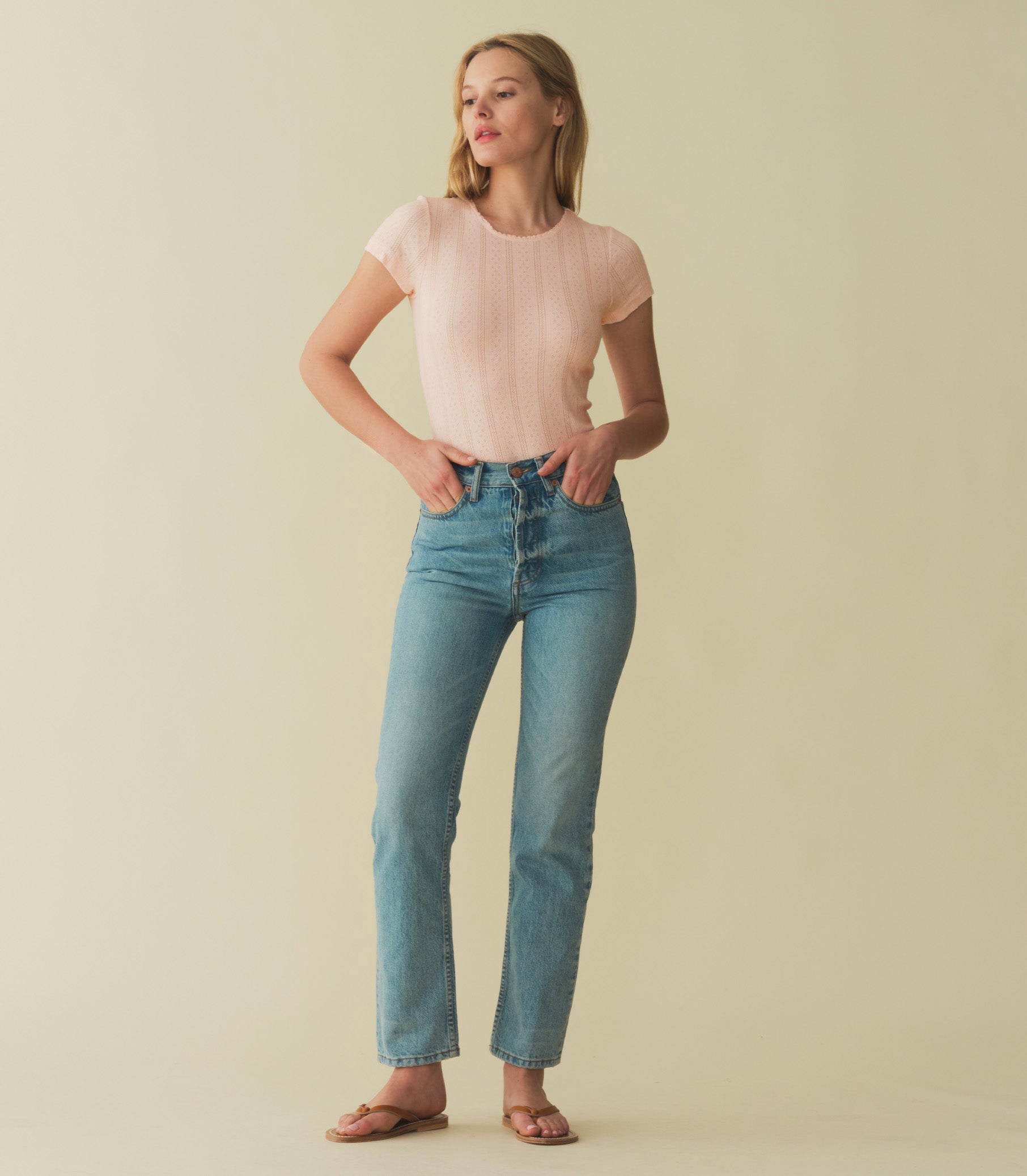 VIVI TEE -- PETUNIA PINK QUELLE JOLIE POINTELLE | SPRING 24