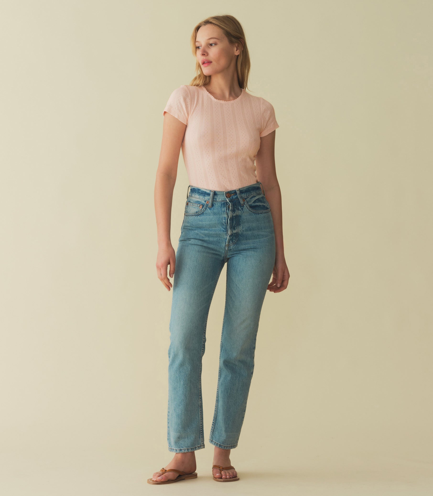 VIVI TEE -- PETUNIA PINK QUELLE JOLIE POINTELLE | SPRING 24