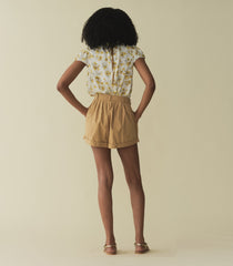 YVIE TOP -- GOLD FROLICKING FLORAL | SPRING 24