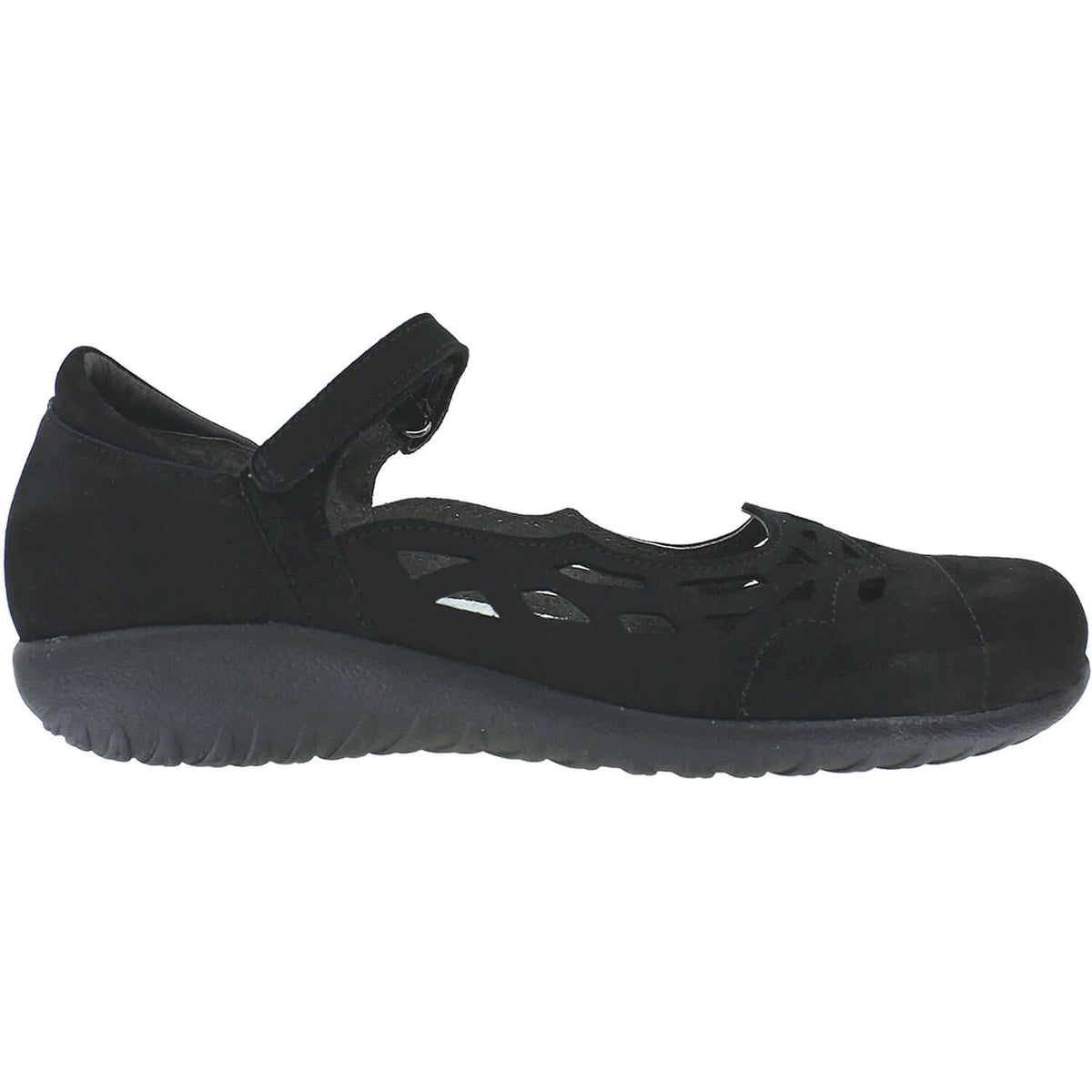 Women's Naot Agathis Black Velvet Nubuck