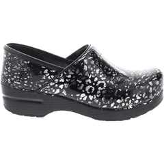 Women's Dansko Professional Clog Pewter Leopard Patent Leather