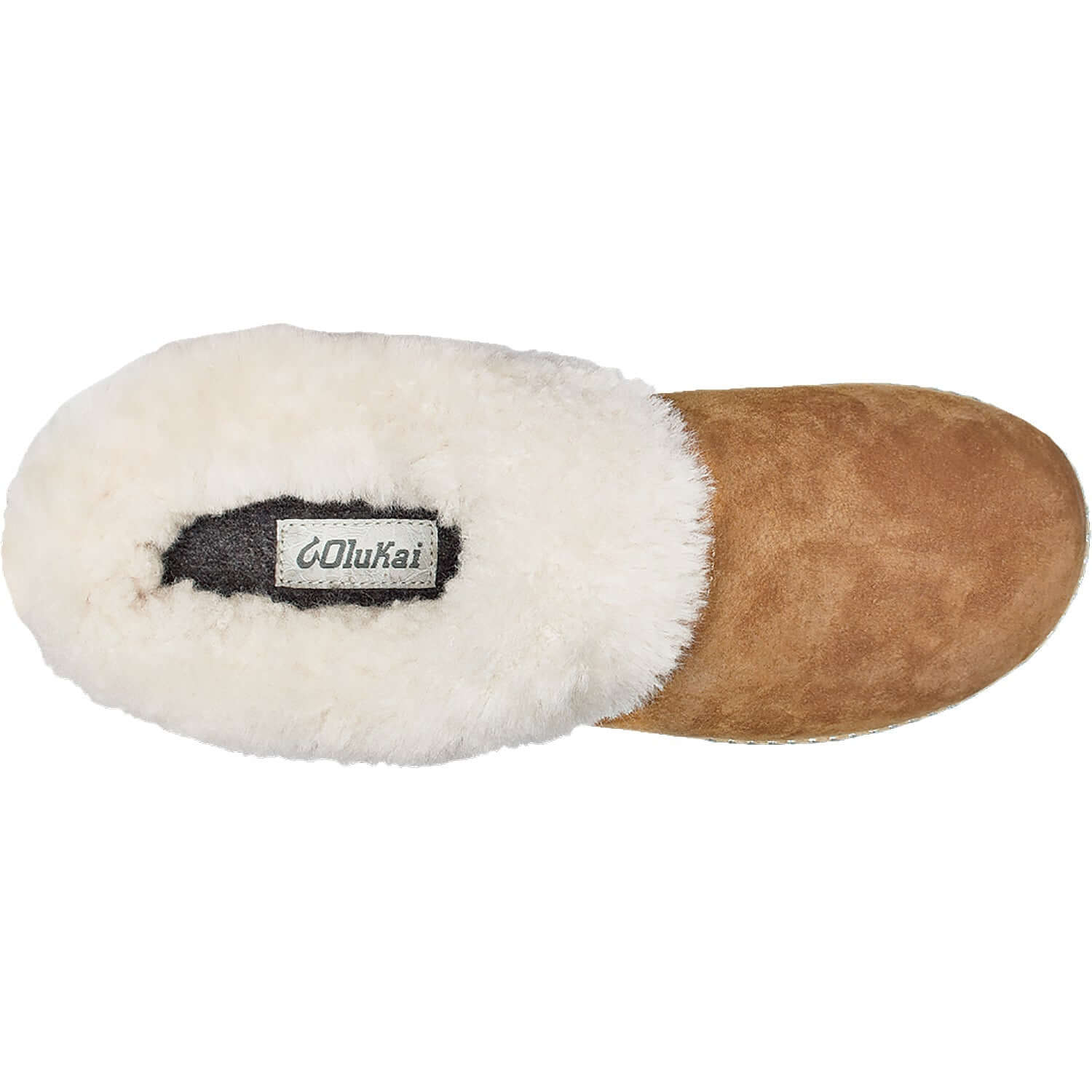 Women's OluKai Ku'i Tan Leather/Shearling