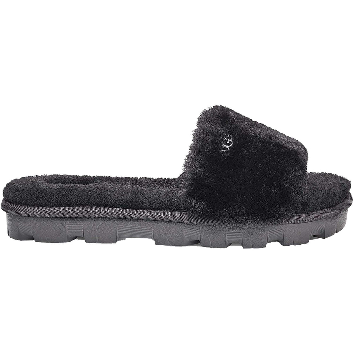 Women's UGG Cozette Slide Black Sheepskin