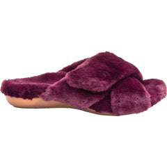 Women's Aetrex Penelope Wine Faux Fur