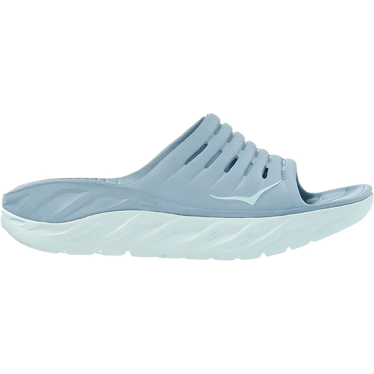 Women's Hoka Ora Recovery Slide Blue Fog/Blue Glass EVA