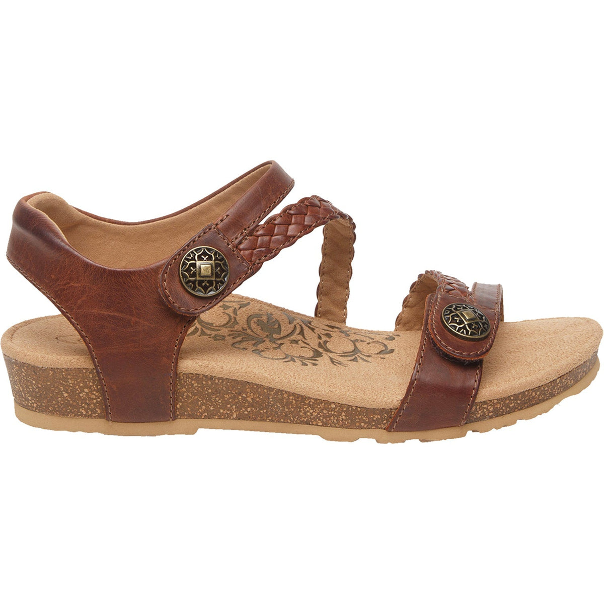 Women's Aetrex Jillian Walnut Leather