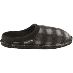 Women's Haflinger Plaid Black/White Wool