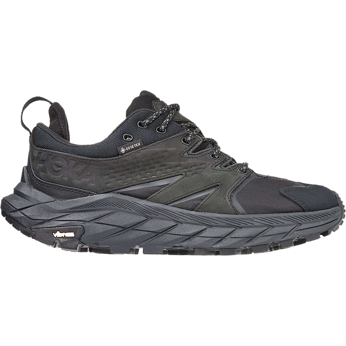 Women's Hoka Anacapa Low GTX Black/Black Nubuck