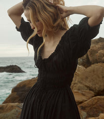 ISCHIA DRESS -- NAVY | SPRING 24