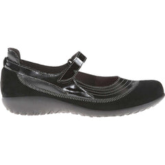 Women's Naot Kirei Black Madras/Black Suede/Black Patent