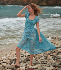 ASHLYNN DRESS -- BLEU DAISY FIELDS | SPRING 24