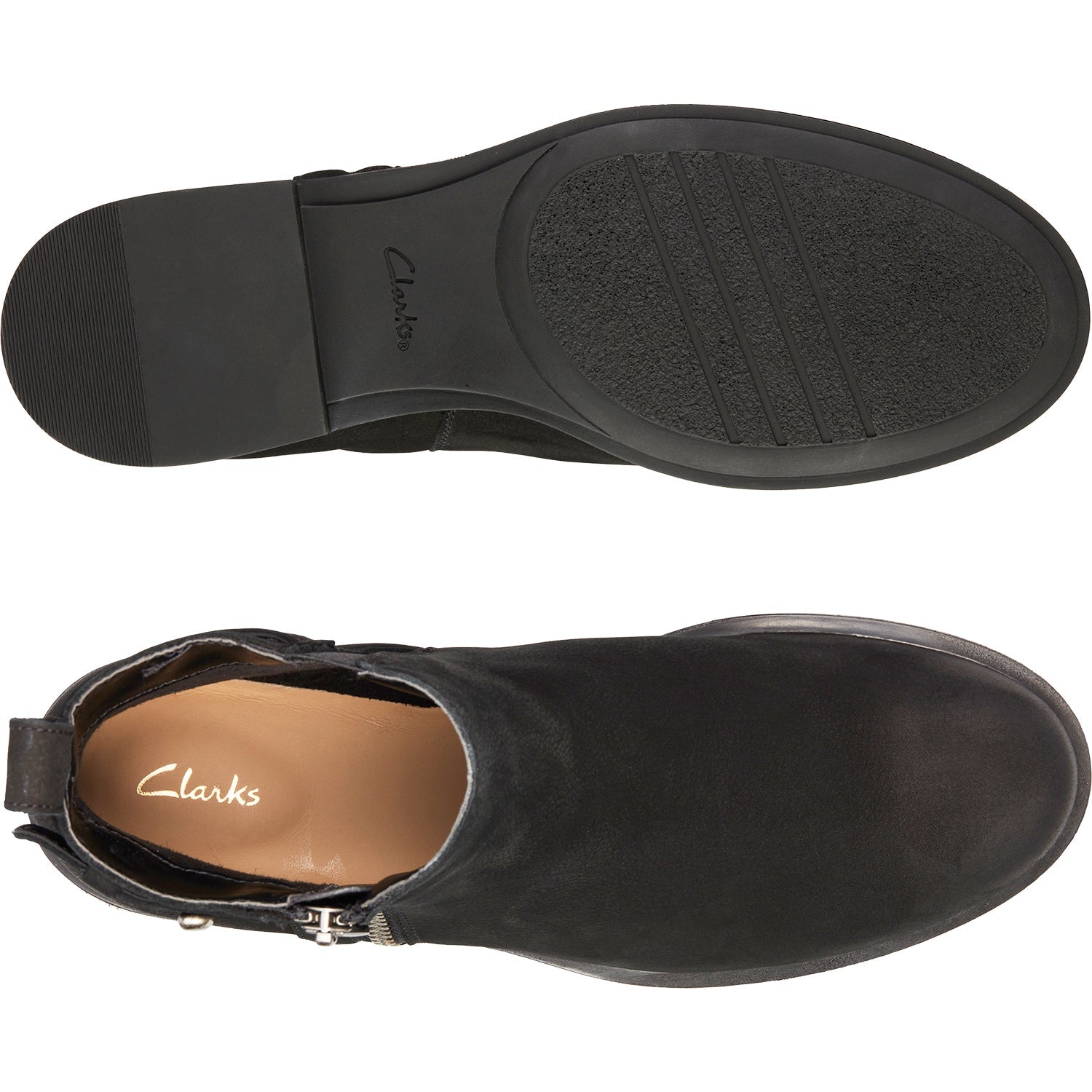 Women's Clarks Memi Lo Black Nubuck